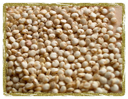 Quinoa - available in natural food stores bulk sections or from azurestandard.com